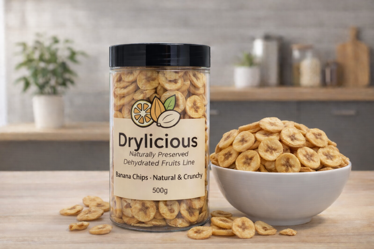 Banana Chips – Natural & Crunchy | Dehydrated Banana Slices