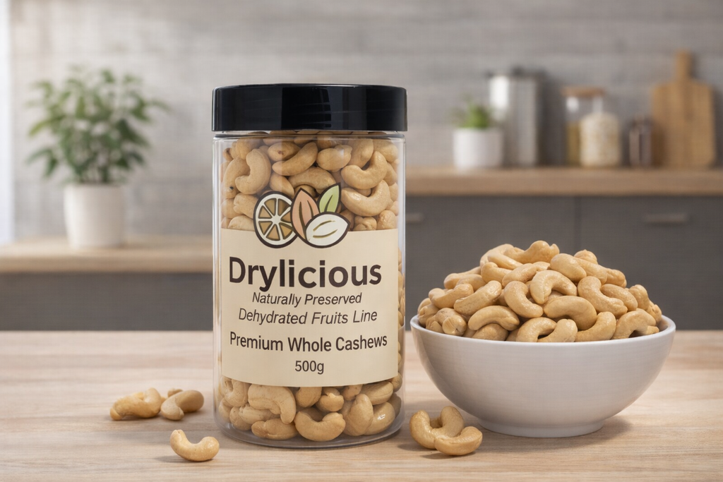 Premium Whole Cashews (Kaju) – Handpicked, Fresh & Crunchy
