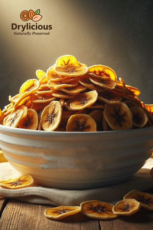 Banana Chips – Natural & Crunchy | Dehydrated Banana Slices