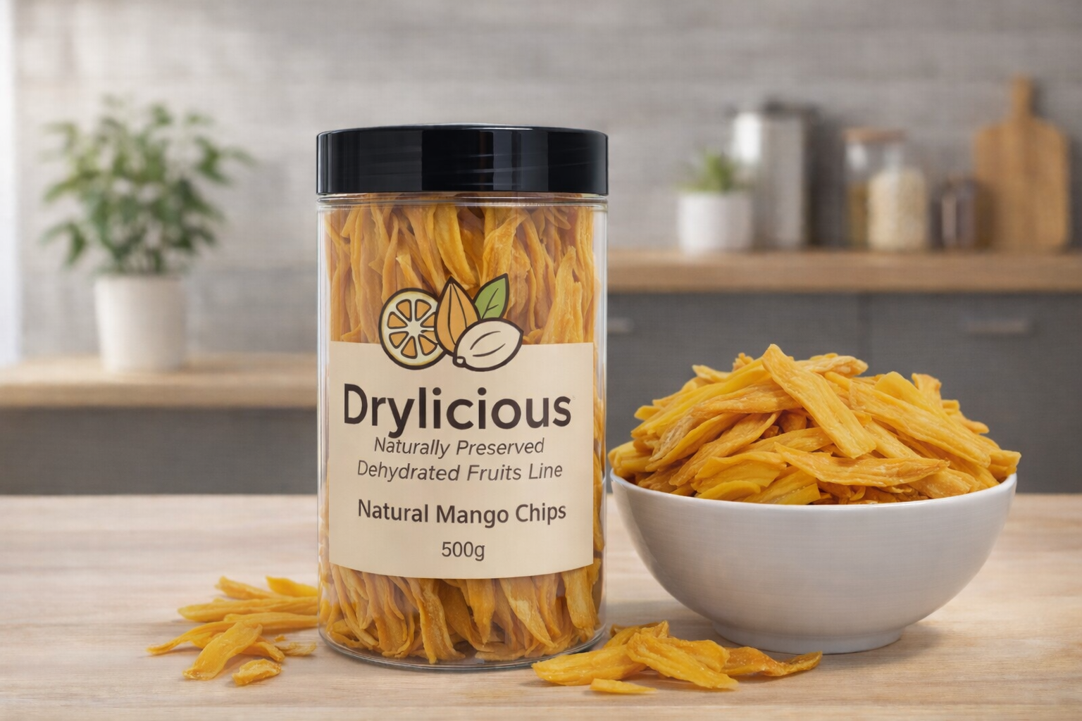 Natural Mango Chips | Dehydrated Mango Slices – No Added Sugar